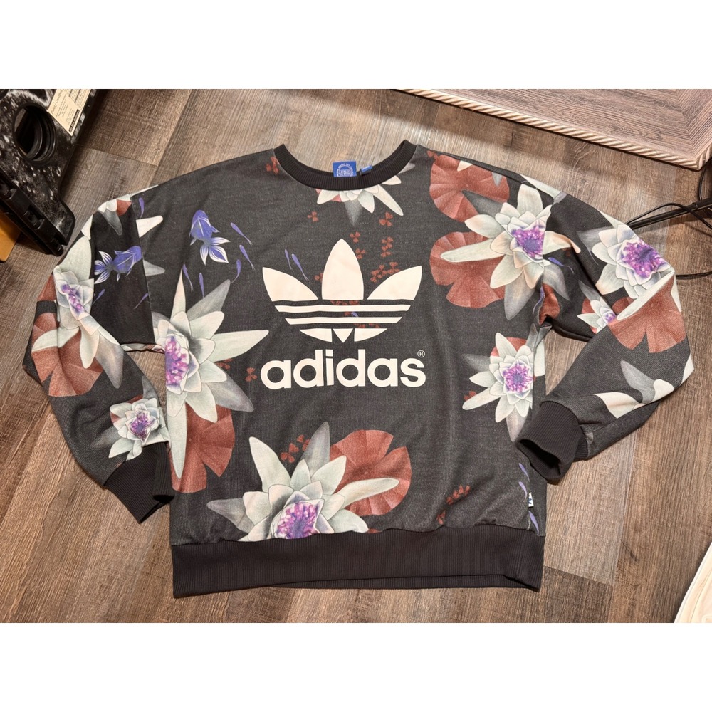 Adidas Originals x The FARM Company "Lotus" Pullover Sweatshirt